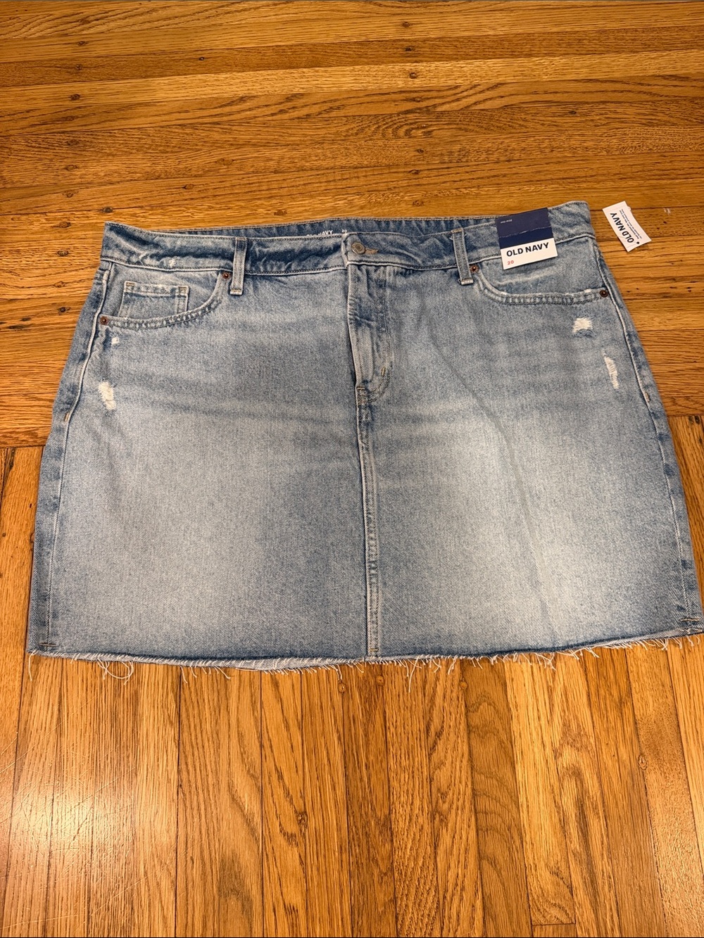 Old Navy Light Wash Denim Mini Skirt
